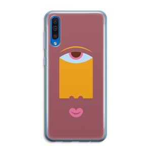 CaseCompany Mono V: Samsung Galaxy A50 Transparant Hoesje