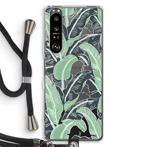 CaseCompany This Sh*t Is Bananas: Sony Xperia 1 III Transparant Hoesje met koord