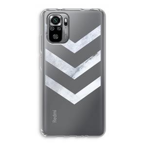 CaseCompany Marmeren pijlen: Xiaomi Redmi Note 10S Transparant Hoesje