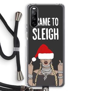 CaseCompany Came To Sleigh: Sony Sony Xperia 10 III Transparant Hoesje met koord