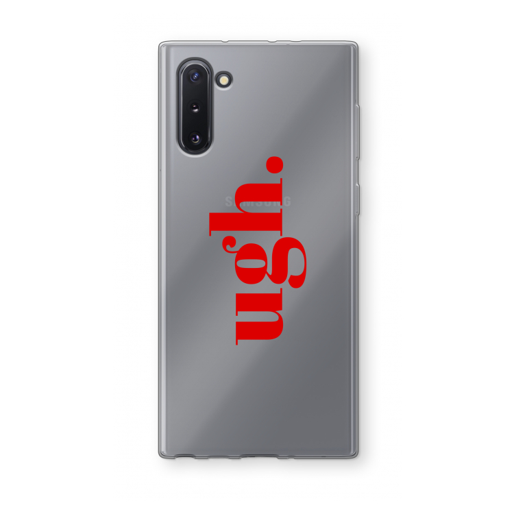 CaseCompany Ugh: Samsung Galaxy Note 10 Transparant Hoesje