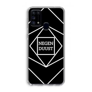 CaseCompany Negenduust geometrisch: Samsung Galaxy M31 Transparant Hoesje