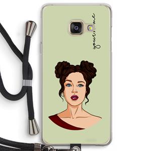 CaseCompany Pop-Art Creator: Samsung Galaxy A3 (2016) Transparant Hoesje met koord