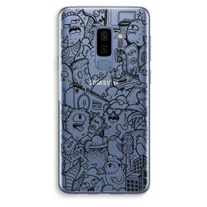 CaseCompany Vexx Black City : Samsung Galaxy S9 Plus Transparant Hoesje