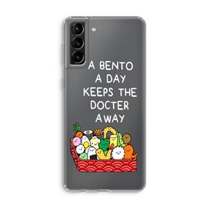 CaseCompany Bento a day: Samsung Galaxy S21 Plus Transparant Hoesje