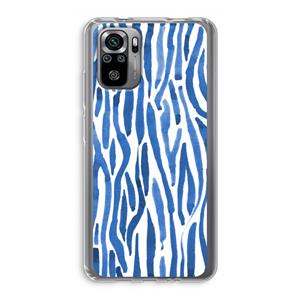 CaseCompany Blauwe nerven: Xiaomi Redmi Note 10S Transparant Hoesje