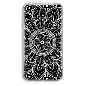CaseCompany Roses Are Red: Samsung Galaxy J7 (2017) Transparant Hoesje