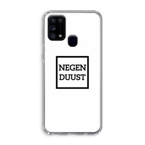 CaseCompany Negenduust vierkant: Samsung Galaxy M31 Transparant Hoesje