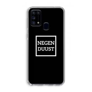 CaseCompany Negenduust black: Samsung Galaxy M31 Transparant Hoesje