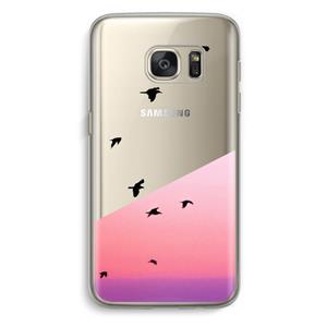CaseCompany Fly away: Samsung Galaxy S7 Transparant Hoesje