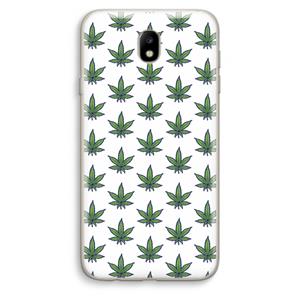 CaseCompany Weed: Samsung Galaxy J7 (2017) Transparant Hoesje