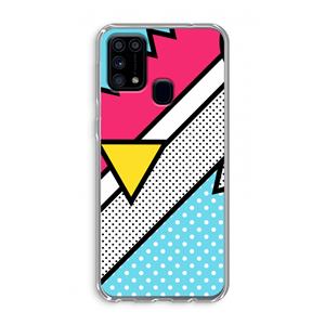 CaseCompany Pop Art #3: Samsung Galaxy M31 Transparant Hoesje