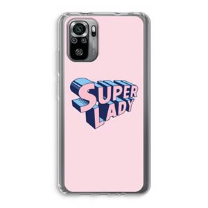 CaseCompany Superlady: Xiaomi Redmi Note 10S Transparant Hoesje
