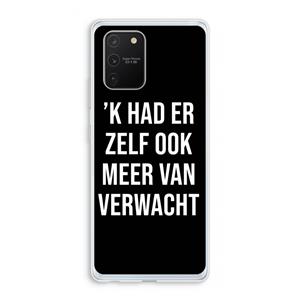 CaseCompany Meer verwacht - Zwart: Samsung Galaxy S10 Lite Transparant Hoesje