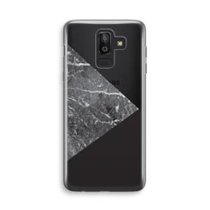 CaseCompany Combinatie marmer: Samsung Galaxy J8 (2018) Transparant Hoesje