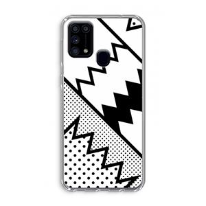 CaseCompany Pop Art #5: Samsung Galaxy M31 Transparant Hoesje