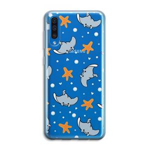 CaseCompany Manta: Samsung Galaxy A50 Transparant Hoesje