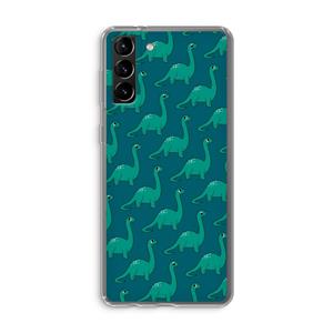 CaseCompany Diplodocus: Samsung Galaxy S21 Plus Transparant Hoesje