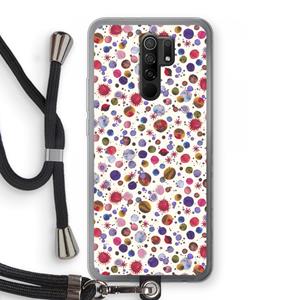 CaseCompany Planets Space: Xiaomi Redmi 9 Transparant Hoesje met koord