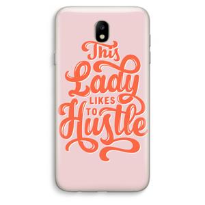 CaseCompany Hustle Lady: Samsung Galaxy J7 (2017) Transparant Hoesje