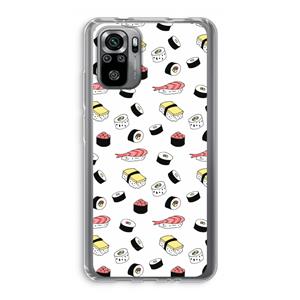 CaseCompany Sushi time: Xiaomi Redmi Note 10S Transparant Hoesje