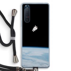 CaseCompany Alone in Space: Sony Xperia 5 II Transparant Hoesje met koord