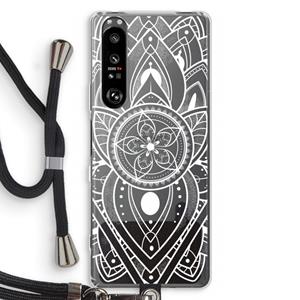 CaseCompany It's Complicated: Sony Xperia 1 III Transparant Hoesje met koord