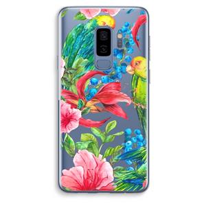 CaseCompany Papegaaien: Samsung Galaxy S9 Plus Transparant Hoesje