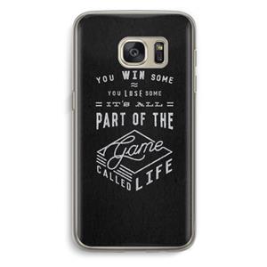 CaseCompany Life: Samsung Galaxy S7 Transparant Hoesje