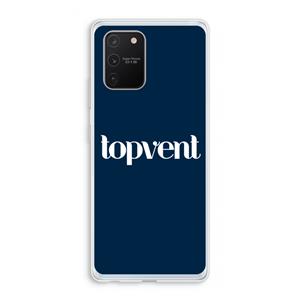 CaseCompany Topvent Navy: Samsung Galaxy S10 Lite Transparant Hoesje