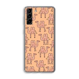 CaseCompany Kameel: Samsung Galaxy S21 Plus Transparant Hoesje