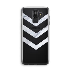 CaseCompany Marmeren pijlen: Samsung Galaxy J8 (2018) Transparant Hoesje