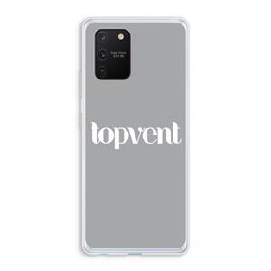 CaseCompany Topvent Grijs Wit: Samsung Galaxy S10 Lite Transparant Hoesje