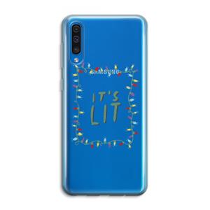 CaseCompany It's Lit: Samsung Galaxy A50 Transparant Hoesje