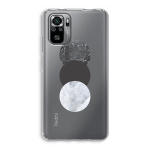 CaseCompany Marmeren cirkels: Xiaomi Redmi Note 10S Transparant Hoesje