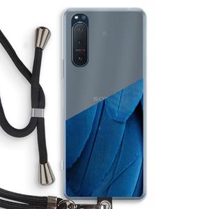 CaseCompany Pauw: Sony Xperia 5 II Transparant Hoesje met koord