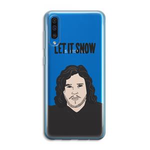 CaseCompany Let It Snow: Samsung Galaxy A50 Transparant Hoesje