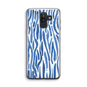CaseCompany Blauwe nerven: Samsung Galaxy J8 (2018) Transparant Hoesje
