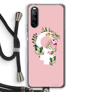 CaseCompany Venus: Sony Sony Xperia 10 III Transparant Hoesje met koord