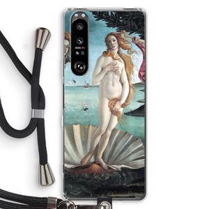 CaseCompany Birth Of Venus: Sony Xperia 1 III Transparant Hoesje met koord