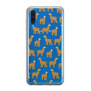 CaseCompany Alpacas: Samsung Galaxy A50 Transparant Hoesje