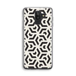 CaseCompany Crazy pattern: Samsung Galaxy J8 (2018) Transparant Hoesje
