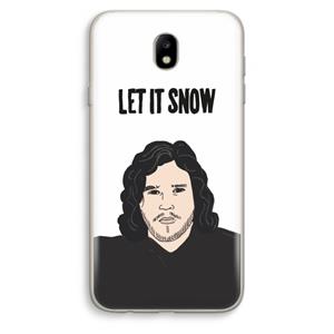 CaseCompany Let It Snow: Samsung Galaxy J7 (2017) Transparant Hoesje