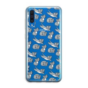CaseCompany Poezen: Samsung Galaxy A50 Transparant Hoesje