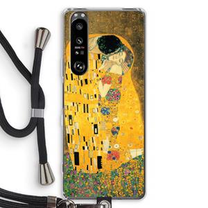 CaseCompany Der Kuss: Sony Xperia 1 III Transparant Hoesje met koord