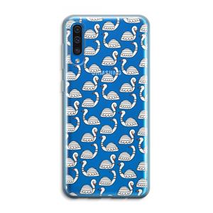 CaseCompany Zwanen: Samsung Galaxy A50 Transparant Hoesje