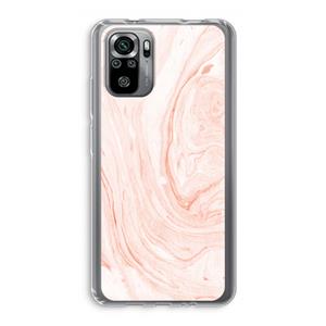 CaseCompany Peach bath: Xiaomi Redmi Note 10S Transparant Hoesje