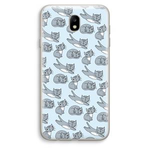 CaseCompany Poezen: Samsung Galaxy J7 (2017) Transparant Hoesje