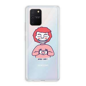 CaseCompany Hartje: Samsung Galaxy S10 Lite Transparant Hoesje
