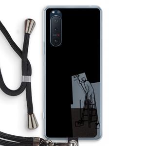 CaseCompany Musketon Painter: Sony Xperia 5 II Transparant Hoesje met koord
